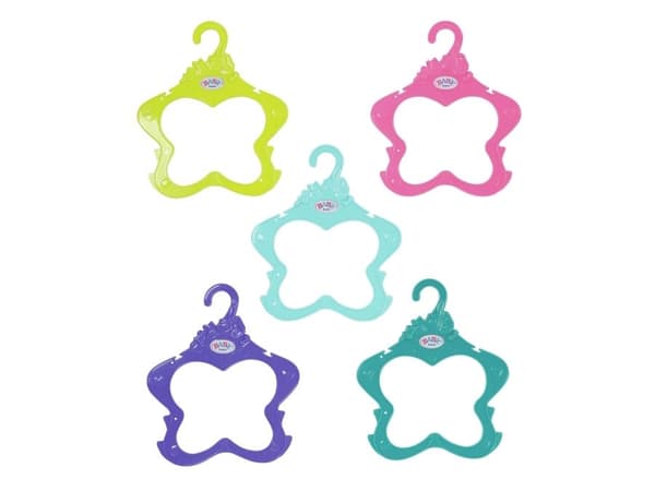DUKKETILBEHØR - BB KLESHENGERE 5 PK 43 CM