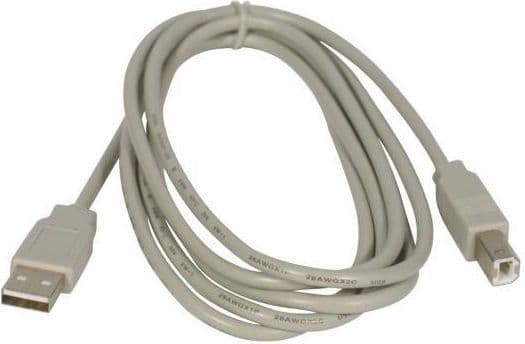USB-kabel USB-A till USB-B 3 m vit (17059)