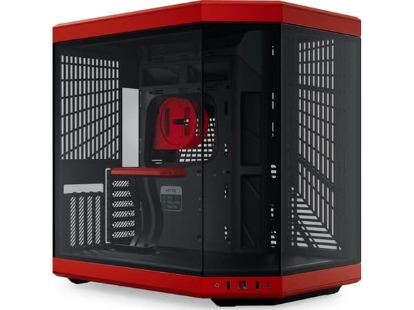 Hyte Y70 Miditower, härdat glas – Black Cherry