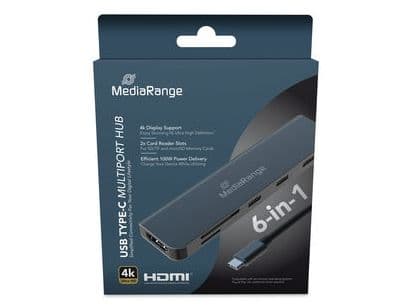 MEDIARANGE jakelija USB Type-C Multi hopea (MRCS519)