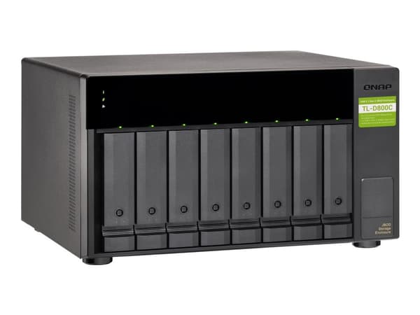 QNAP TL-D800C - Hårddiskarray - 8 fack (SATA-600) - USB 3.2 Gen 2 (extern)