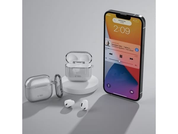 Tech-Protect FlexAir-deksel for AirPods 4 - grå