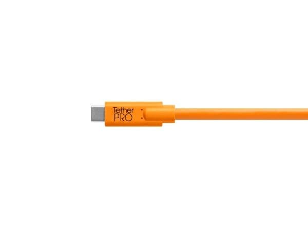 Tether Tools TetherPro - USB-kabel - USB-C (hane) till USB-C (hane) - 3 A - 4.6 m - högsynligt orange