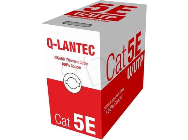 ALANTEC Q-LANTEC - Bulkkabel - 305 m - UTP - CAT 5e - solid - ljusgrå
