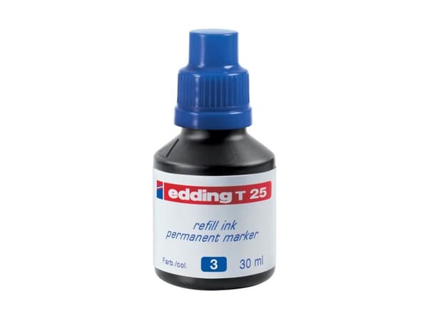 edding T 25 - Blekk - permanent - blå - 30 ml