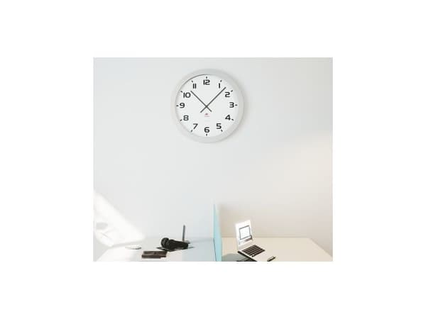 Väggklocka Alba Giant Ø60cm silvergrå