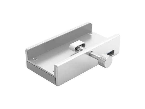 4-porttinen USB-A 3.0 HUB - hopea