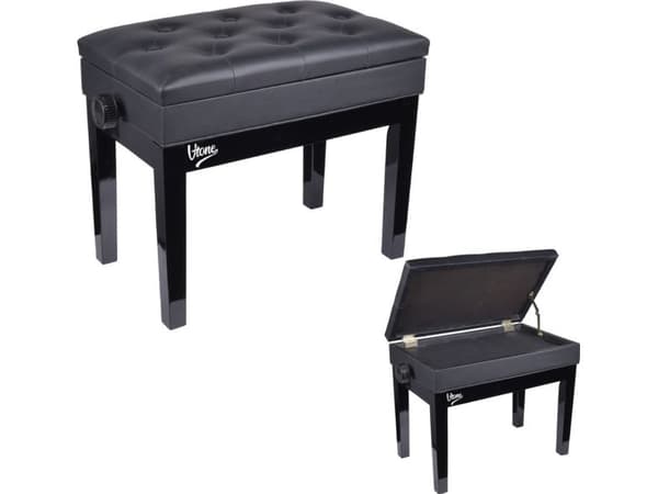 V-TONE pianobänk BENCH 2 BK med förvaring