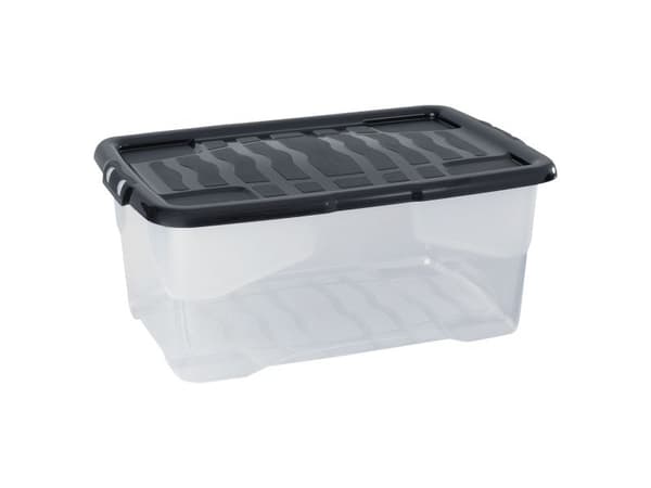 Förvaringslåda, Strata, klar, 42 L