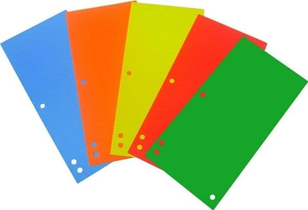 Binder D.Rect Cardboard spacers 1/3 A4 100 pcs red D.REC