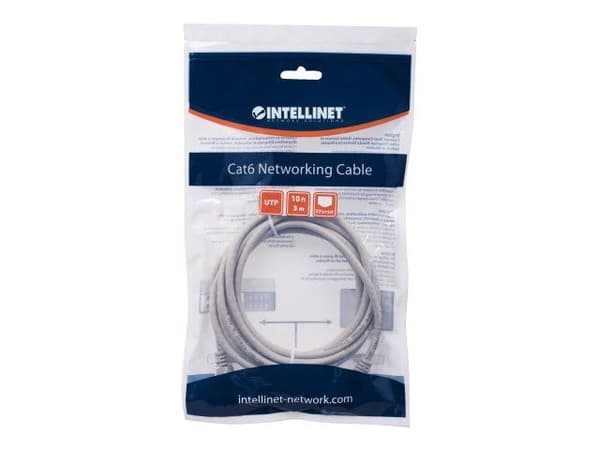 Patchkabel Intellinet RJ45 U/UTP Cat6 1.50m      gr