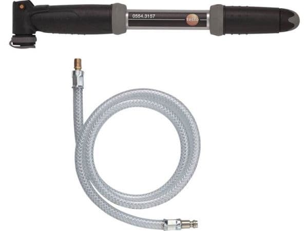 Testo 0554 3157, Handluftpump, Universal, Svart, Silver, I-grepp
