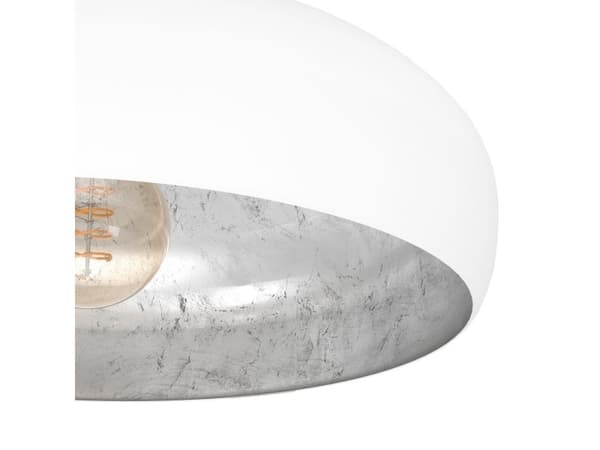 EGLO MOGANO LOFT E27 Ø400 VIT/SILVER