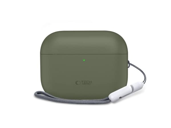 Tech-Protect silikonetui til Apple AirPods Pro 3 olivengrønn