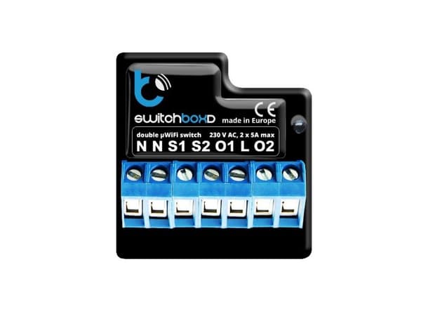 Blebox switchBoxD - Kontroller - trådløs - Wi-Fi - 2.4 Ghz