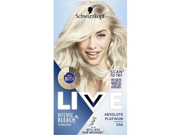 SCHWARZKOPF_Live Intense Bleach hair lightener 00A Absolute Platinum
