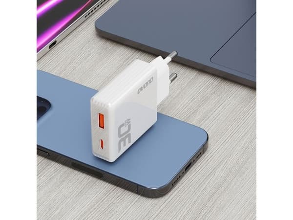 Dudao A30EU Adapter 30Watt GaN 1xUSB-C 1xUSB-A
