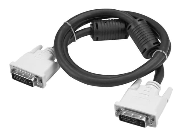 StarTech.com DVIDDMM3M, 3 m, DVI-D, DVI-D, Uros, Uros, Musta, Valkoinen