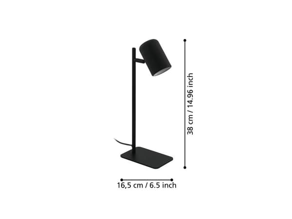 EGLO CEPPINO bordlampe i sort