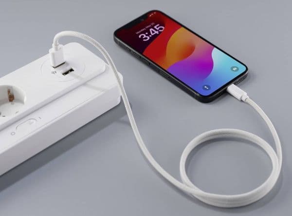Renkforce RF-6437922, 1 m, USB C, USB A, USB 2.0, 0,48 Gbit/s, Vit