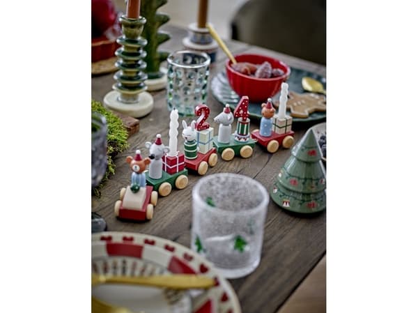 BLOOMINGVILLE Yule-dekorasjon, multifarget, steingods