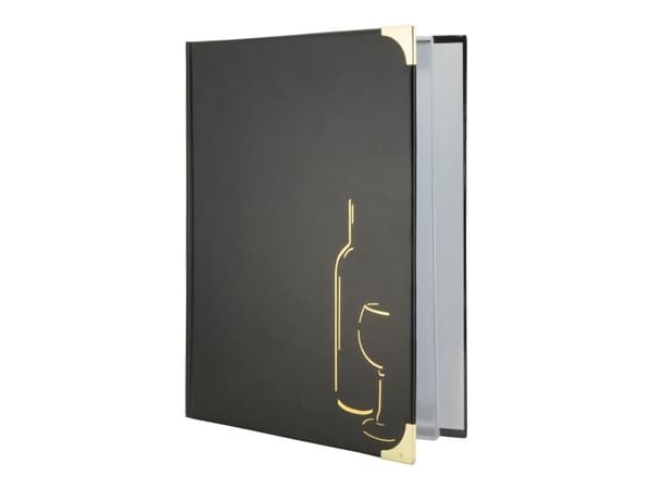 Securit® A4 BASIC vinkort i sort