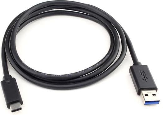 USB-kabel USB-A till USB-C 1 m svart