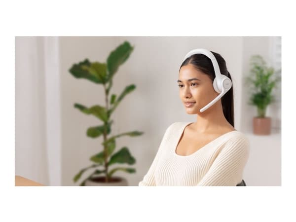 Logitech Zone 300 - Headset - på örat - Bluetooth - trådlös - offwhite