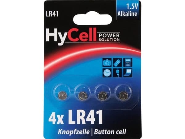 Batteri LR41 K4 1,5V Alkaline knapcelle