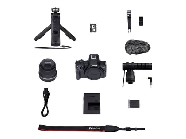 Canon EOS R50 systemkamera + 18-45 mm objektiv Vloggerskit