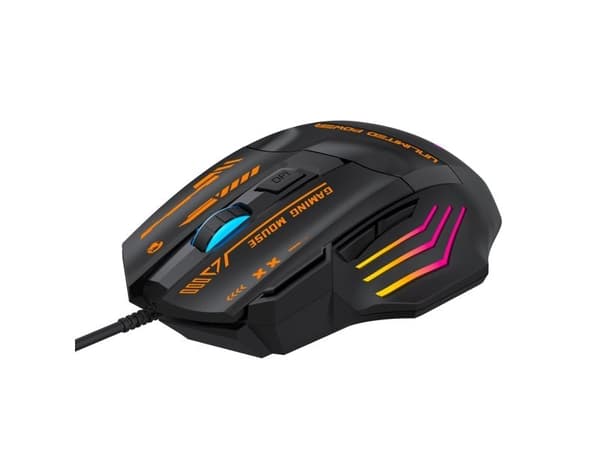 Wozinsky WMGK-1179W Wired Optical Gaming Mouse 7200 DPI with Backlight - Black