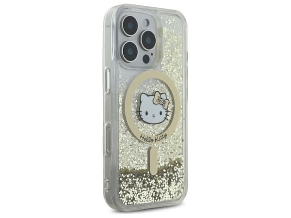 Hello Kitty Liquid Glitter Fever MagSafe-deksel iPhone 16 Pro Max - gull