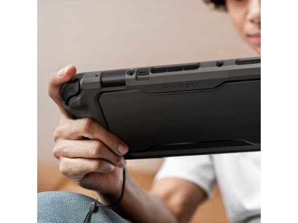 Hurtel Spigen Rugged Armor-deksel til Nintendo Switch 2 - Matt Svart