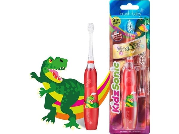 Børste-baby KIDZSONIC DINOSAUR Rød