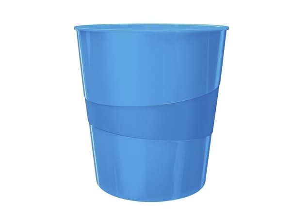 Papirkurv Leitz Plus 15L WOW blå - (6 stk.)