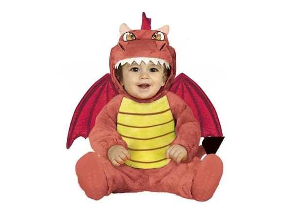 Rød drage baby kostume