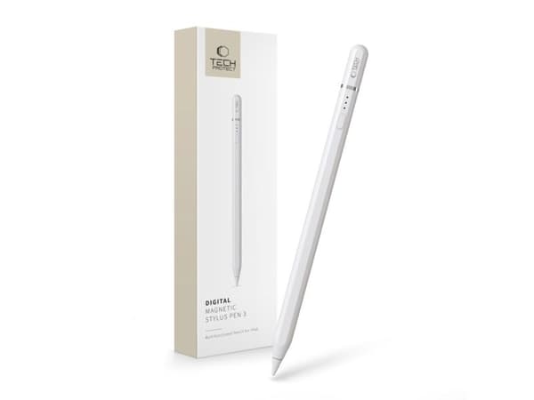 Tech-Protect digital magnetisk styluspenna 3 till iPad White