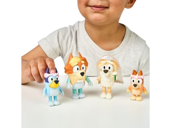 Bluey Figurer 4-pack Bröllop
