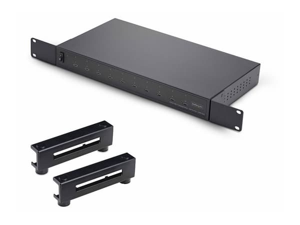 Startech - Hub - 10 x USB-C - stasjonær, rackmonterbar