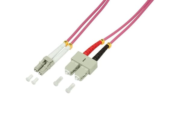 LogiLink LC/SC, 2 m, 2 m, OM4, LC, SC