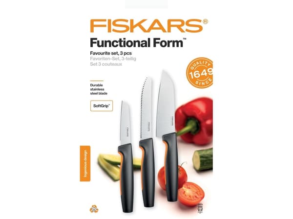 Fiskars Functional Form Favourite 3-delat knivset 1057556