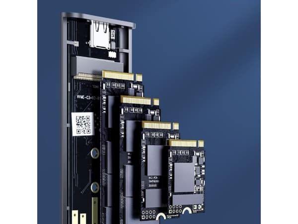 Orico M.2 NVMe USB-C 3.2-hårddiskhölje, grå
