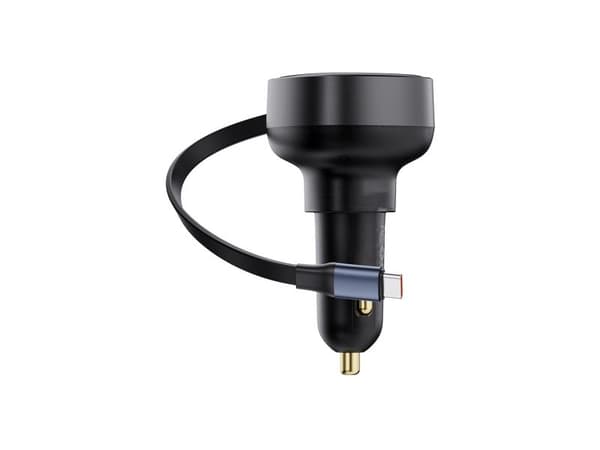 Baseus-lader Baseus Enjoyment Pro-billader med USB-C-kabel, 60W (svart)