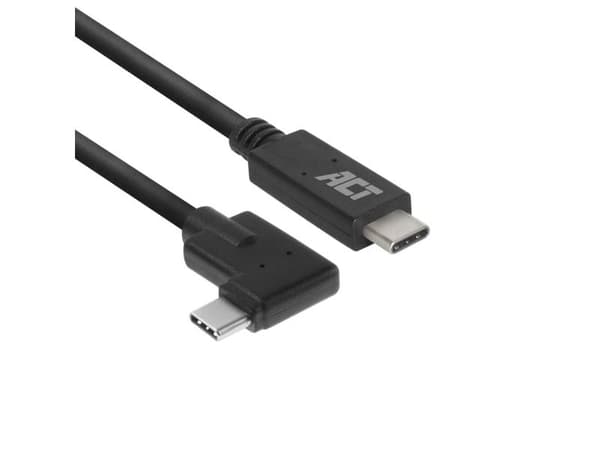 ACT USB 3.0 vinklet kabel, USB-C, 2 meter