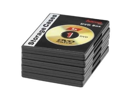 Hama - Cd-böcker för lagring av DVD'er - sort (pakke med 5)