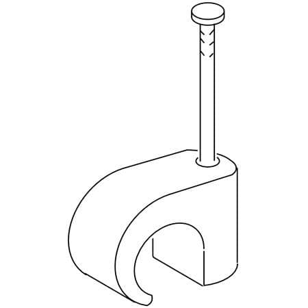 Clippar för TC 5-7/20 mm vit - (100 st)