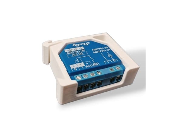 Light Solutions DIN rail adapter for Gen 2 devices (Shelly Plus I4, I4 DC, Plus 1, Plus 1PM, Plus 2PM, 0-10V Dimmer)