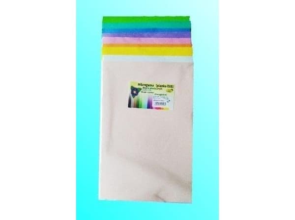 Skum microgum pastell 20x30cm 10 ark