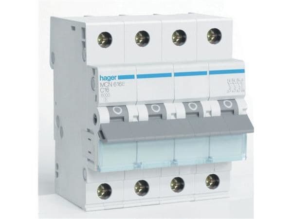 Automatsikring 3P+N 16A C kar
