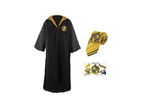 Hufflepuff kappe med slips